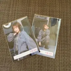櫻坂46小島凪紗 Lonesome rabbit MV衣装 生写真 チュウ座り黒のサムネイル