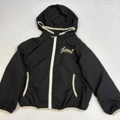 Jenni フード付き黒ジャケット 120サイズ