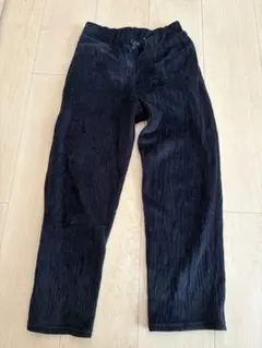 黒 コーデュロイ ストレートパンツ　130