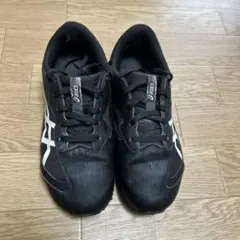 23センチ　ASICS ブラック スニーカー