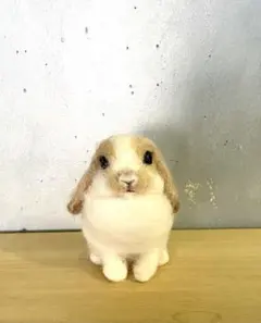 羊毛フエルト作家 きなこさん ロップイヤーラビット - メルカリ