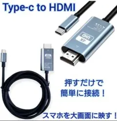 Type-C HDMI 変換ケーブルタイプc変換 アダプタ4k高画質 高解像度く