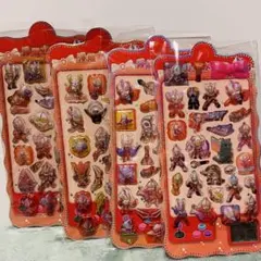 ウルトラマン ぷくぷくシール 4枚セット 中は空洞