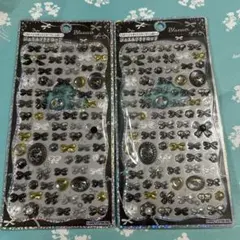 KAMIO JAPAN ジュエルプチドロップ　ブラックリボン2枚