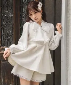 ROJITA BIGリボンツイードセットアップ White