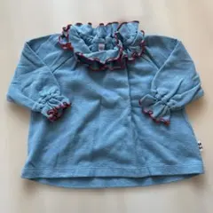 襟シャツブラウス 80