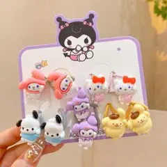 キャラクター付きヘアピンセット