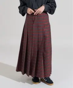 FREAK'S STOREスカート チェック プリーツスカート　レッド