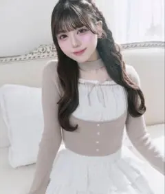 Belle Charme Choker Design Rib Knit タグ付きのサムネイル