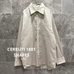 CERRUTI 1881 高級長袖シャツ L ベージュ オンワード樫山 a77のサムネイル