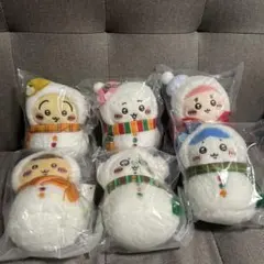 ちいかわ 雪だるま ぬいぐるみ マスコット 6種セットのサムネイル
