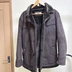 KANSai Jeans ダークブラウン シェルパジャケット Lサイズ