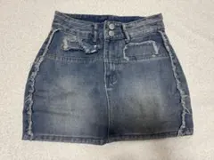 デニム　ミニスカート