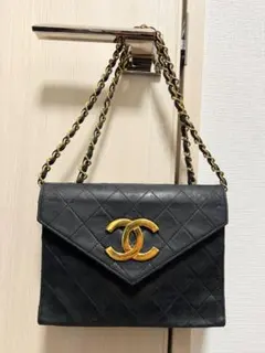 ■□ シャネル CHANEL デカココ ミニマトラッセ チェーンショルダー