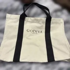 GODIVA トートバッグ キャンバス クリーム色のサムネイル