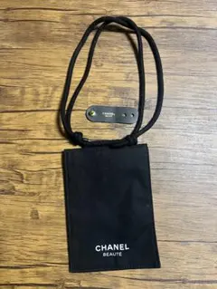 CHANEL BEAUTE ノベルティ パスポートケース スマホポーチ 黒