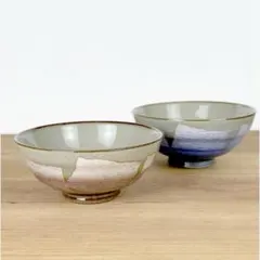 九谷焼　新品　銀彩　飯碗　茶碗　2セット　ペア