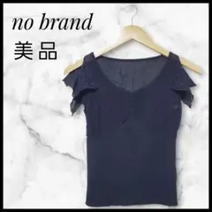 【美品】黒 フリルドットブラウス 透け感 バレエコア M 日本製