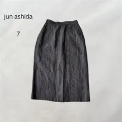 ジュンアシダ タイトスカート 羊毛 麻使用 上品 通勤 仕事 小さめサイズ Sのサムネイル