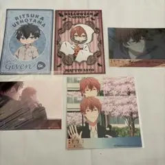 ギヴン 佐藤真冬 上ノ山立夏 ブロマイド ポストカード ノイタミナ カフェ