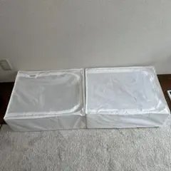 IKEA イケア　スクッブ　ホワイト 収納ケース 2個セット　44×55×19