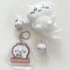 ちいかわ まとめ お座りぬいぐるみ マスコット くら寿司 ビスケット キーホルダ
