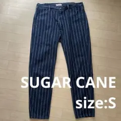 Sugar Cane Light ウォバッシュストライプ パンツ S 濃紺のサムネイル