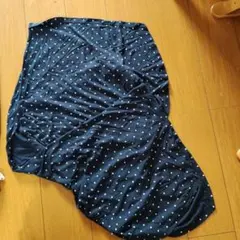 Mammy Luna 授乳ケープ ネイビー ドット柄