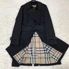 極美品　バーバリーロンドン　トレンチコート　メガチェック　ライナー　ベルト　黒