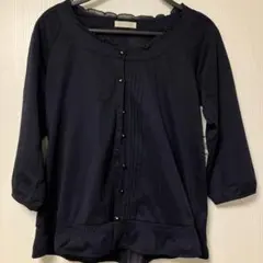 【pour la frime】紺色長袖シャツのサムネイル