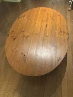 ナチュラルウッド楕円形テーブル