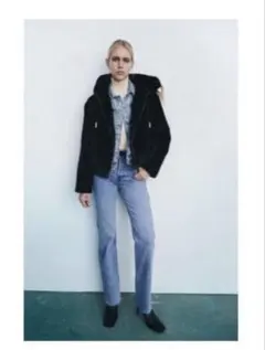 大幅値下げ【ZARA】Y2K ファーコート フーディー　パーカー
