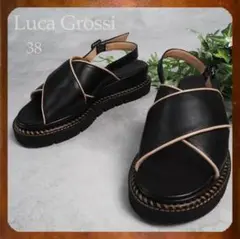 美品 Luca Grossi ルカ グロッシ 24SSストラップクロスサンダルのサムネイル