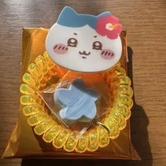 ちいかわ　シーサーのおみやげやさん　トレーディングコイルヘアゴム　ハチワレ