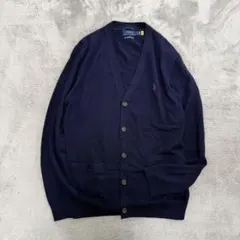 現行QRタグ・美品 ラルフローレン ウォッシャブルニット カーディガン