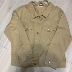 ベージュ リボン付き ジャケット Mサイズ