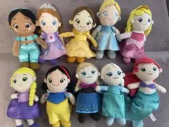 ディズニープリンセス　ぬいぐるみ　10体セット　ビーンズコレクション