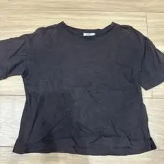 120【ペアマノン】PAIR MANON ブラック Tシャツ 色褪せあり