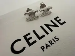 CELINE トリオンフ スタッドピアス シルバー　セリーヌ未使用級のサムネイル