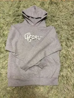 90s FORUM フード付きパーカー グレー