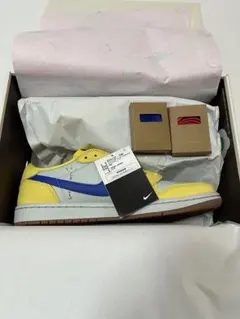 【新品未使用】Travis Scott × AJ1 Canary 29.5cm