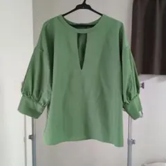 五分袖ブラウス　2way