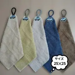 ループ付きタオル　洗濯脱水するだけですぐ乾くタオル　パトカー　ハンドメイド