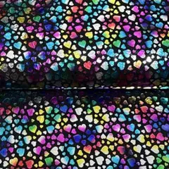 ☆35799 ハートプリント豚革 本革(プロフィールをお読み下さい