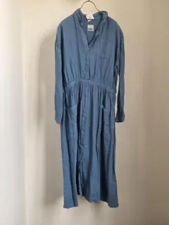 新品 IDEE POOL アトリエ シャツ ワンピース ブルーグレーのサムネイル