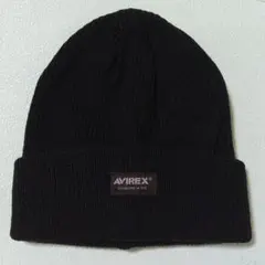新品未使用 AVIREX ワッチキャップ ニット帽 ブラック