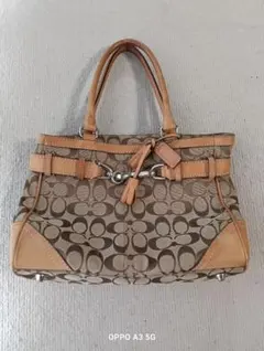 Coach ハンドバッグ ブラウン/ベージュ　GWラストセール0時まで