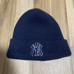 ニューヨークヤンキース ニット帽 MLB オフィシャル ネイビー