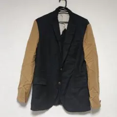 シャンブルドゥシャーム・日本製☆バイカラージャケット☆毛・カシミヤのサムネイル