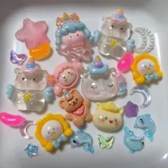 〈只今セール中❢〉パステルデコレーションパーツセット♡➕️3個ランダム増量